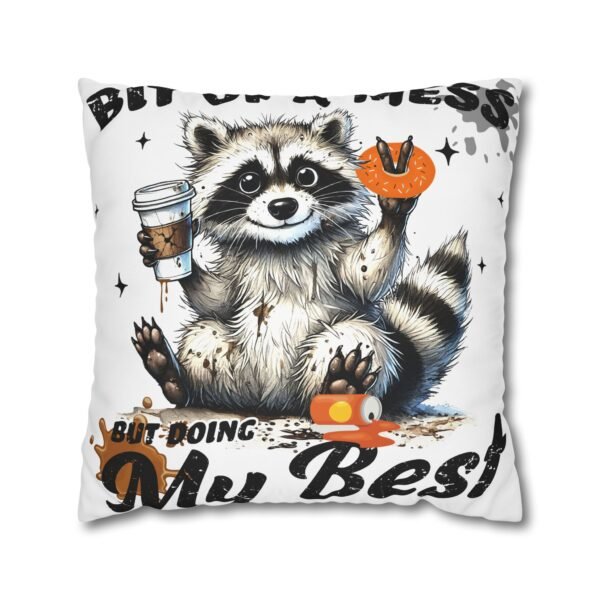 6390686377410770215_2048.jpeg Whimsical Raccoon Pillowcase, Cozy Home Decor, Perfect Gift for Animal Lovers, Fun Bedroom Accent, Unique Housewarming Gift