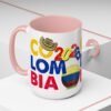 Colombia Soccer Accent Coffee Mug, 2026 World Cup Fan Gift, Sports Enthusiast Mug, Celebration Drinkware, Travel Souvenir