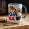 Colombia Soccer Accent Coffee Mug, 2026 World Cup Fan Gift, Sports Enthusiast Mug, Celebration Drinkware, Travel Souvenir