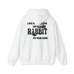 Cozy Rabbit-Themed Hoodie, Perfect Gift for Animal Lovers, Cute Sweatshirt for Pet Owners, Ideal for Birthdays, Easter, and Everyday Wear