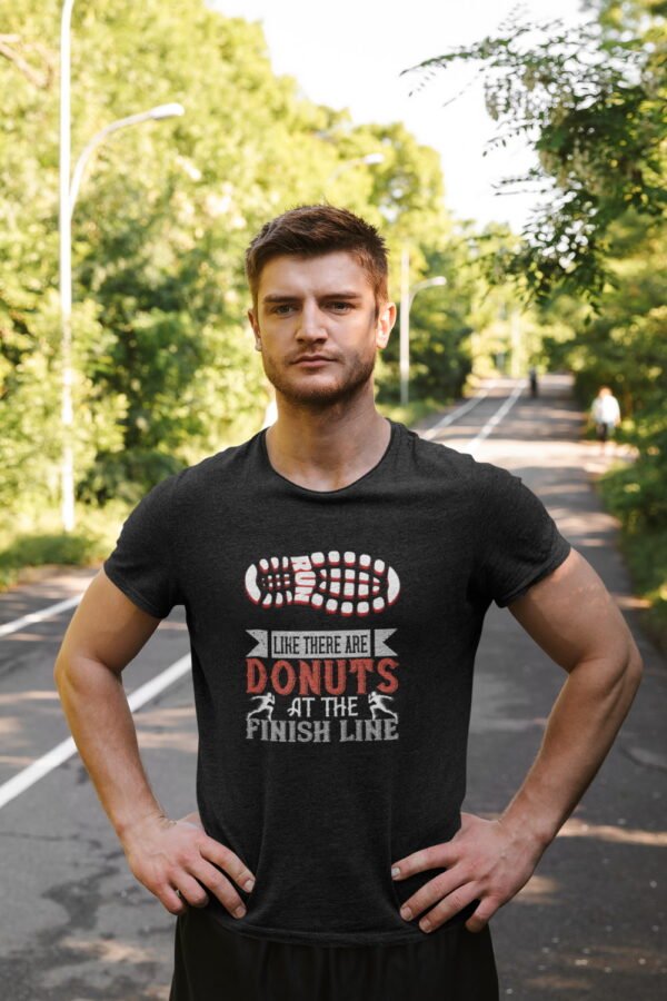 Donut Finish Line Tee, Unisex Cotton Crew Shirt, Fun Running Gift, Fitness Apparel, Workout Tee, Motivational Running Shirt Donut Finish Line Tee, Unisex Cotton Crew Shirt, Fun Running Gift, Fitness Apparel, Workout Tee, Motivational Running Shirt