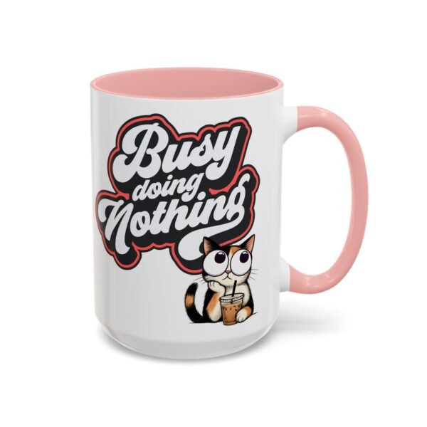Funny Cat Coffee Mug,  Busy Doing Nothing, Gift for Cat Lovers, Office Mug, Cute Coffee Cup, Stress Relief Tea Mug