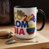 Colombia Soccer Accent Coffee Mug, 2026 World Cup Fan Gift, Sports Enthusiast Mug, Celebration Drinkware, Travel Souvenir