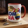 Colombia Soccer Accent Coffee Mug, 2026 World Cup Fan Gift, Sports Enthusiast Mug, Celebration Drinkware, Travel Souvenir