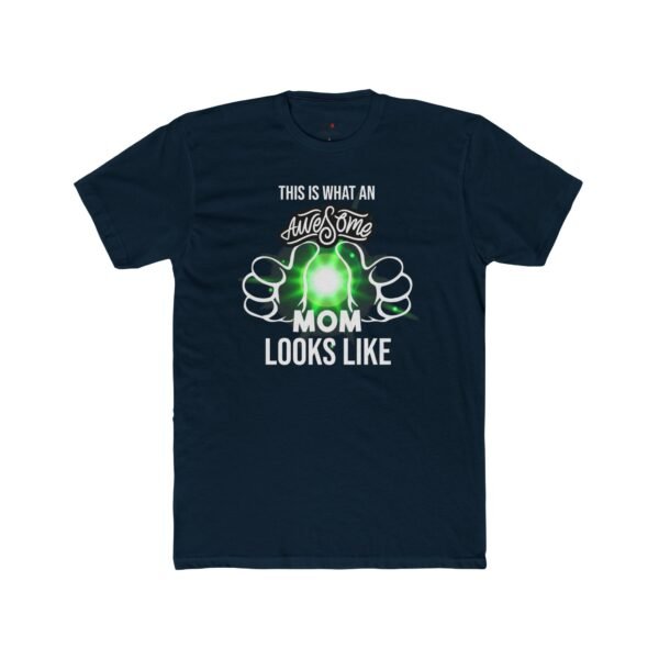 Awesome Mom Women Cotton Crew Tee,  Perfect Gift for Mother's Day, Birthdays, Fun Casual Wear, Family Gatherings, or Celebrations