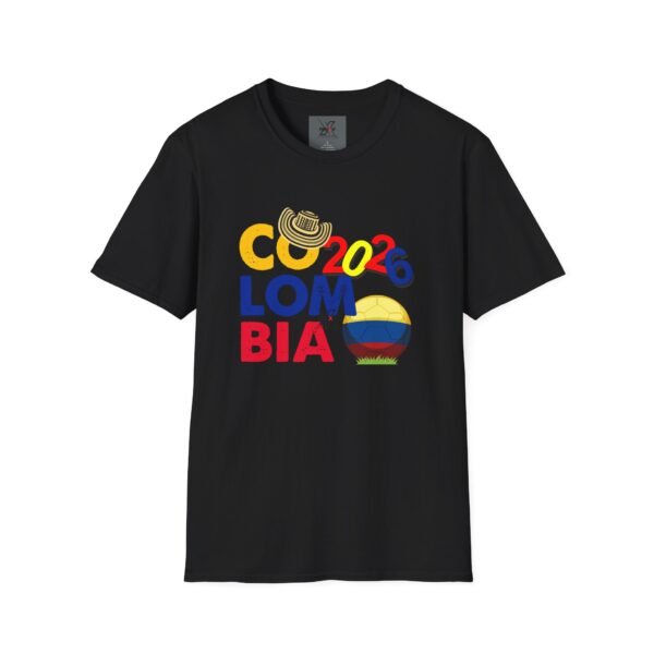 8073553982715620816_2048.jpeg Colombia National Pride T-Shirt, Unisex Softstyle Tee, Travel Souvenir Shirt, Festival Apparel, Colombian Celebration Shirt