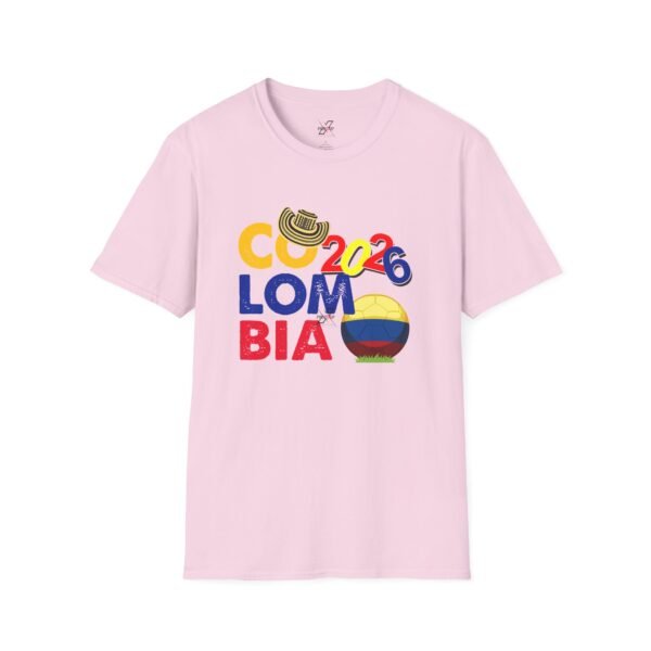 8295296203747929735_2048.jpeg Colombia National Pride T-Shirt, Unisex Softstyle Tee, Travel Souvenir Shirt, Festival Apparel, Colombian Celebration Shirt