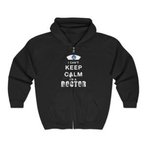 Doctor's Humor Full Zip Hoodie, Great Gift for Medical Professionals, Casual Wear, Nursing Humor, Funny Doctor Hoodie, Healthcare