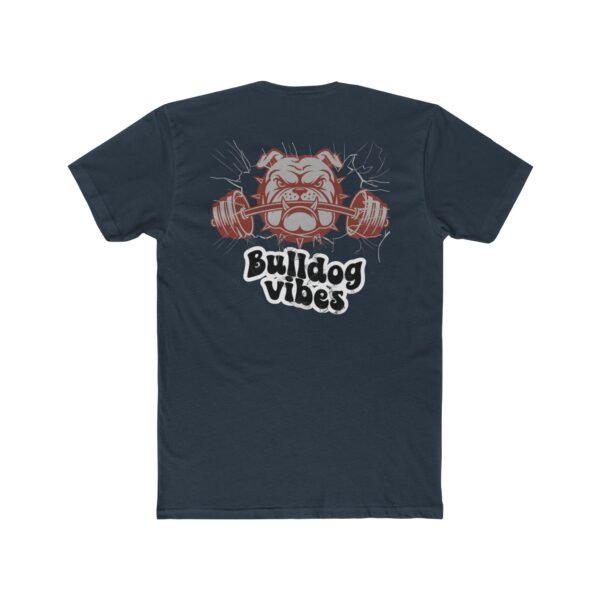 Bulldog Vibes Crew Tee, Unisex Cotton Shirt, Gym T-Shirt, Pet Lover Apparel, Motivational Fitness Tee