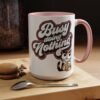 Funny Cat Coffee Mug,  Busy Doing Nothing, Gift for Cat Lovers, Office Mug, Cute Coffee Cup, Stress Relief Tea Mug