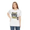 906656773272407786_2048.jpeg Fun Sized Tee with Whimsical Cat Design, Cute Short Sleeve Shirt for Cat Lovers, Funny Gift for Birthdays, Best Friend Gift, Casual Wear