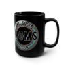 Anti Social Moms Club Mug, 15oz Black Ceramic Coffee Cup, Perfect Gift for Moms, Funny Mom Mug, Unique Mother's Day Gift, Quirky