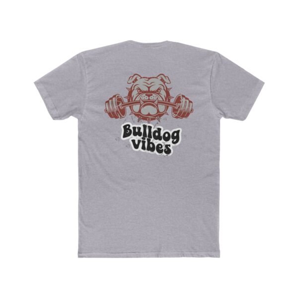 Bulldog Vibes Crew Tee, Unisex Cotton Shirt, Gym T-Shirt, Pet Lover Apparel, Motivational Fitness Tee