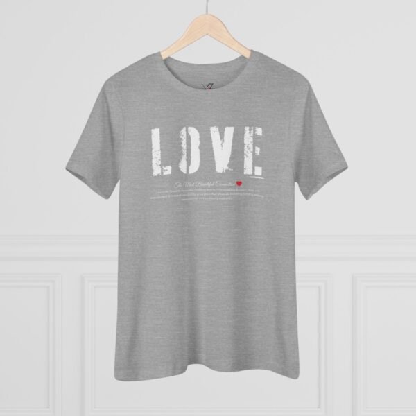 Love Statement Women's Cotton Tee,  Casual Everyday Wear, Gift for Her, Valentine's Day, Inspirational Shirt, Cute Graphic Tee