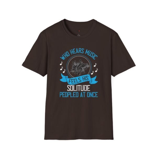 Musical Solitude T-Shirt, Music Lover Gift, Unisex Tee, Relaxed Fit Shirt, Casual Wear, Poetry Inspired Apparel