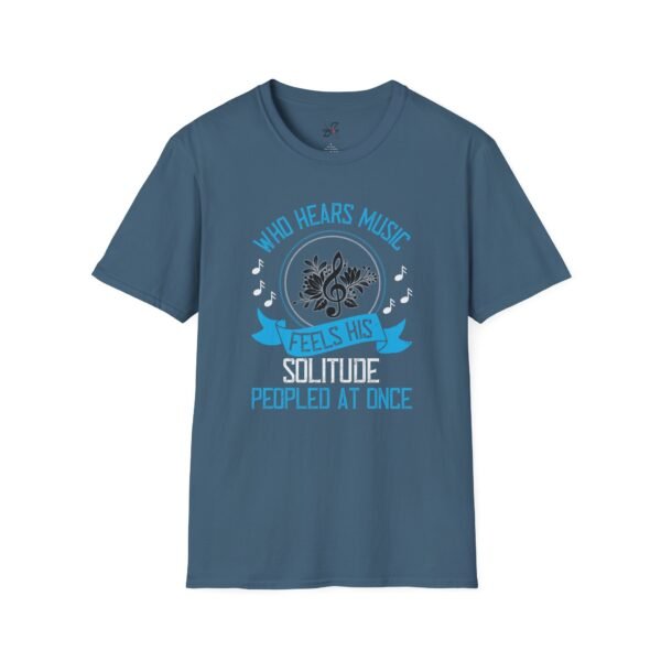 Musical Solitude T-Shirt, Music Lover Gift, Unisex Tee, Relaxed Fit Shirt, Casual Wear, Poetry Inspired Apparel
