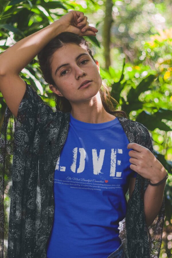 Love Statement Women's Cotton Tee,  Casual Everyday Wear, Gift for Her, Valentine's Day, Inspirational Shirt, Cute Graphic Tee