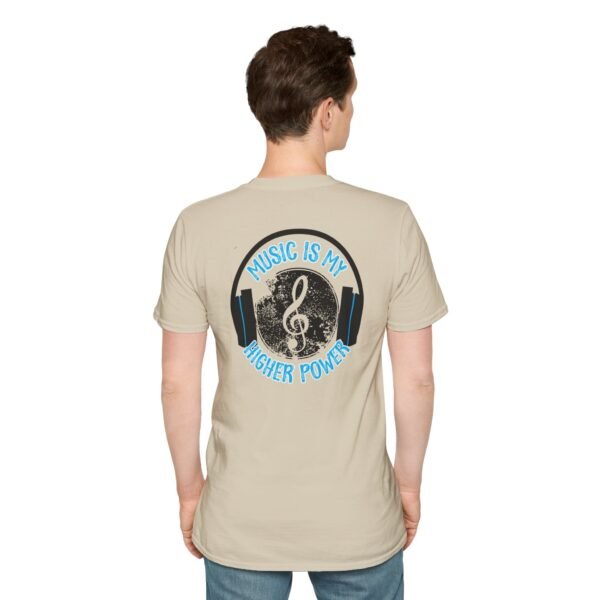 Musical Quote T-Shirt for Music Lovers, Softstyle Tee, Gift for Musicians, Music is My Higher Power Shirt, Casual Music Apparel