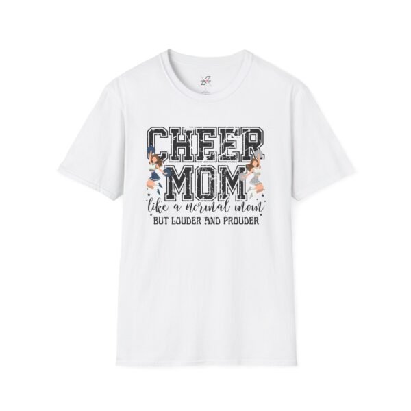 11604308527222232260_2048.jpeg Cheer Mom Softstyle T-Shirt, Loud and Proud Cheerleading Tee