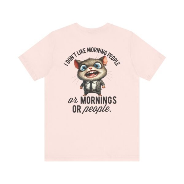 Funny Morning People Tee, Unisex Graphic T-Shirt, Casual Wear, Gift for Coffee Lovers, Humorous Retro Tee, Weekend Vibes