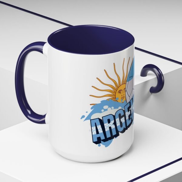 11699938090472962158_2048.jpeg Accent Argentina 2026 Coffee Mug, Ceramic Cup (11/15oz) , World Cup Gift, Argentina Pride, BPA-Free, Glossy Finish, Coffee Lovers, Tea Mug