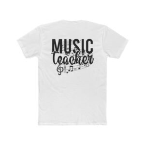 Music Teacher Unisex Cotton Crew Tee, Gifts for Music Lovers, Teacher Appreciation, School Spirit, Back to School T-Shirt, Casual Wear