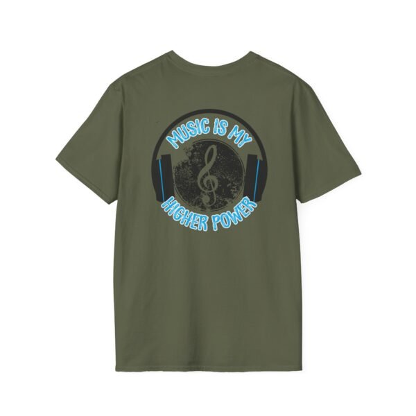 Musical Quote T-Shirt for Music Lovers, Softstyle Tee, Gift for Musicians, Music is My Higher Power Shirt, Casual Music Apparel