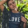 Love Statement Women's Cotton Tee,  Casual Everyday Wear, Gift for Her, Valentine's Day, Inspirational Shirt, Cute Graphic Tee