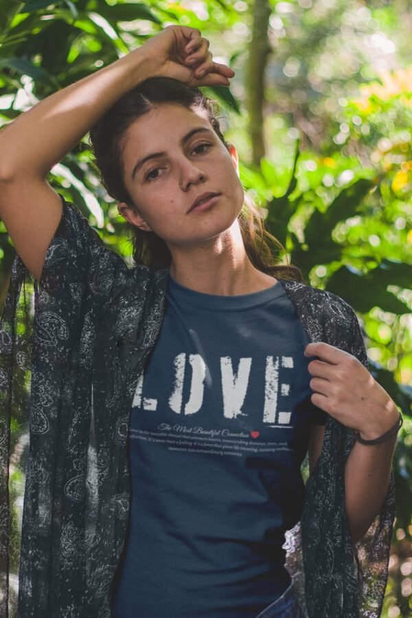Love Statement Women's Cotton Tee,  Casual Everyday Wear, Gift for Her, Valentine's Day, Inspirational Shirt, Cute Graphic Tee