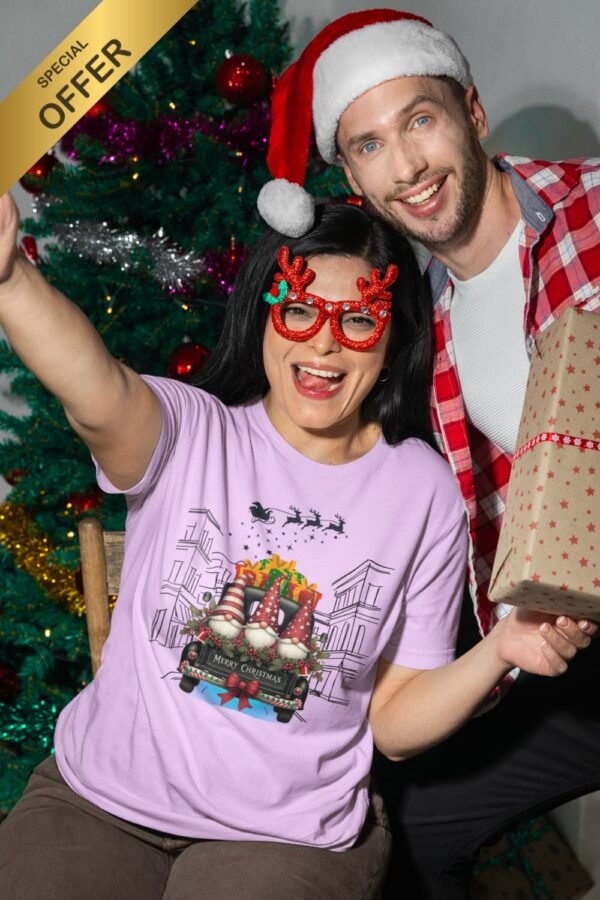 Festive Christmas Truck Unisex Softstyle T-Shirt Festive Christmas Truck Unisex Softstyle T-Shirt