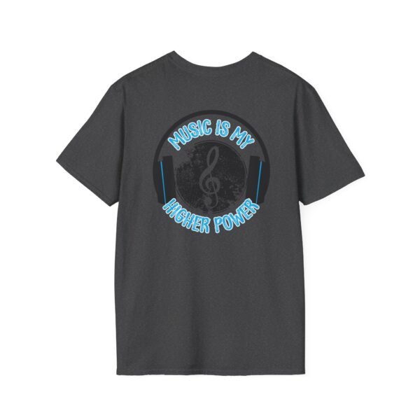 Musical Quote T-Shirt for Music Lovers, Softstyle Tee, Gift for Musicians, Music is My Higher Power Shirt, Casual Music Apparel