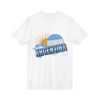 12386365880384491230_2048.jpeg Argentina Soccer V-Neck Tee, Casual Sports Apparel, Gift for Soccer Fans, Summer Fashion, World Cup Merchandise, Unisex Sportswear