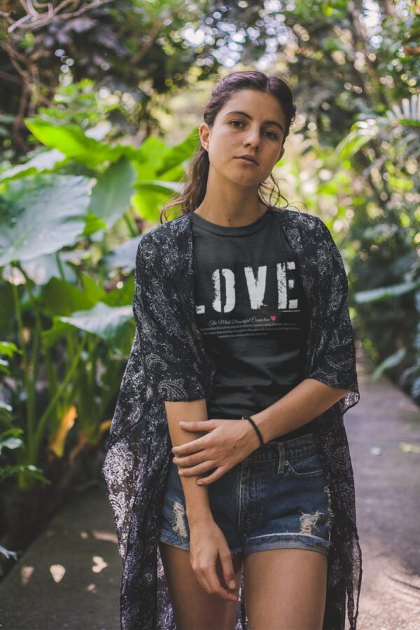 Love Statement Women's Cotton Tee,  Casual Everyday Wear, Gift for Her, Valentine's Day, Inspirational Shirt, Cute Graphic Tee