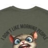 Funny Morning People Tee, Unisex Graphic T-Shirt, Casual Wear, Gift for Coffee Lovers, Humorous Retro Tee, Weekend Vibes