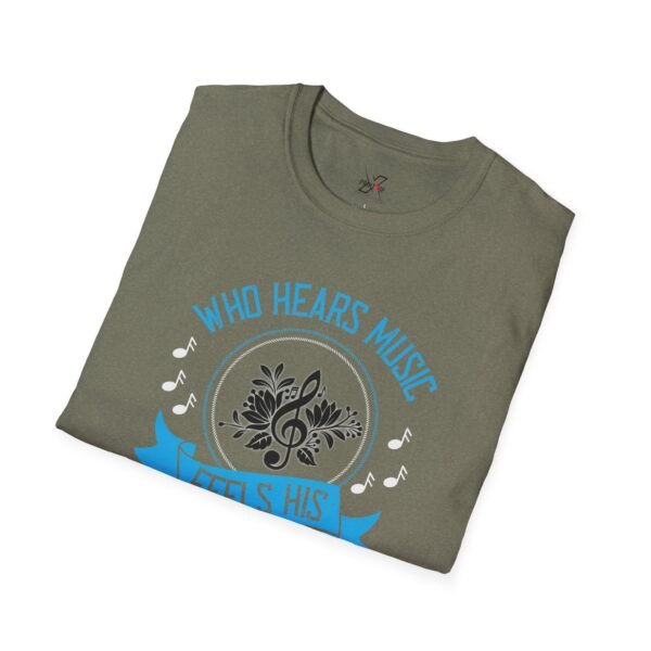 Musical Solitude T-Shirt, Music Lover Gift, Unisex Tee, Relaxed Fit Shirt, Casual Wear, Poetry Inspired Apparel