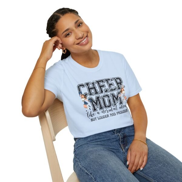15621353665132402914_2048.jpeg Cheer Mom Softstyle T-Shirt, Loud and Proud Cheerleading Tee