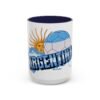 16189122100255144309_2048.jpeg Accent Argentina 2026 Coffee Mug, Ceramic Cup (11/15oz) , World Cup Gift, Argentina Pride, BPA-Free, Glossy Finish, Coffee Lovers, Tea Mug