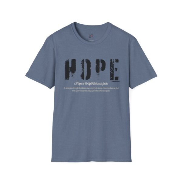 Hope Graphic Unisex Softstyle T-Shirt, Inspirational Apparel, Motivational Tee, Gift for Friends, Casual Wear, Everyday Comfort