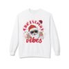 16629807913393175453_2048.jpeg Unisex Christmas Midweight Softstyle Fleece Crewneck Sweatshirt Vibes