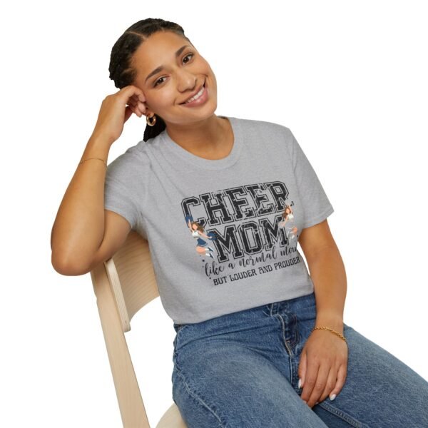 16636610601141801033_2048.jpeg Cheer Mom Softstyle T-Shirt, Loud and Proud Cheerleading Tee
