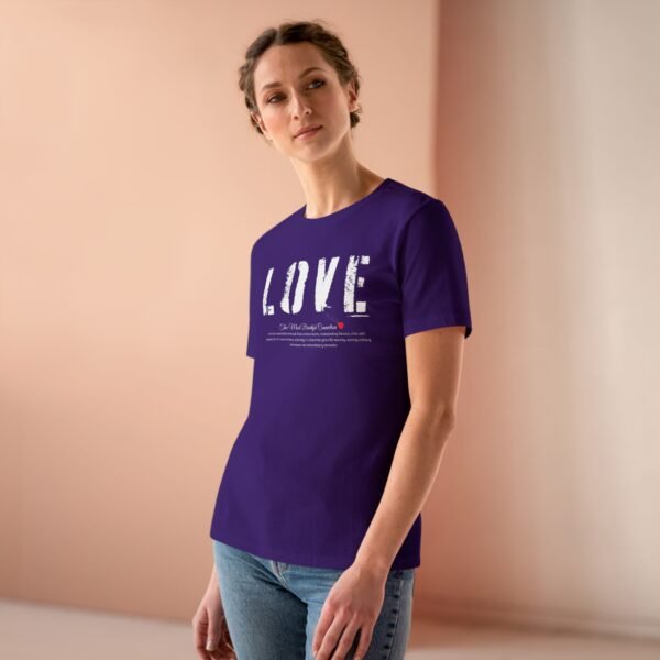 Love Statement Women's Cotton Tee,  Casual Everyday Wear, Gift for Her, Valentine's Day, Inspirational Shirt, Cute Graphic Tee