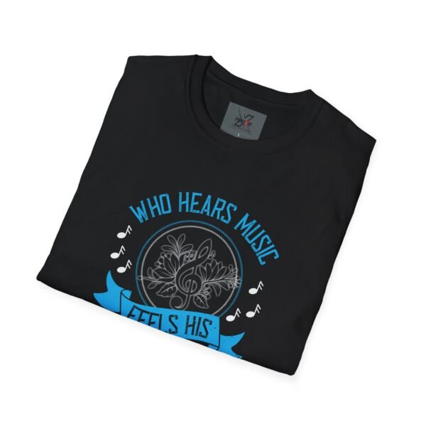 Musical Solitude T-Shirt, Music Lover Gift, Unisex Tee, Relaxed Fit Shirt, Casual Wear, Poetry Inspired Apparel