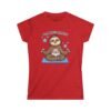 Yoga Makes Me Happy Sloth Tee, Cute Yoga Shirt, Sloth Lover Gift, Relaxation Top, Gift for Yogis, Funny Workout T-Shirt