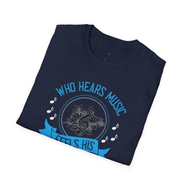 Musical Solitude T-Shirt, Music Lover Gift, Unisex Tee, Relaxed Fit Shirt, Casual Wear, Poetry Inspired Apparel