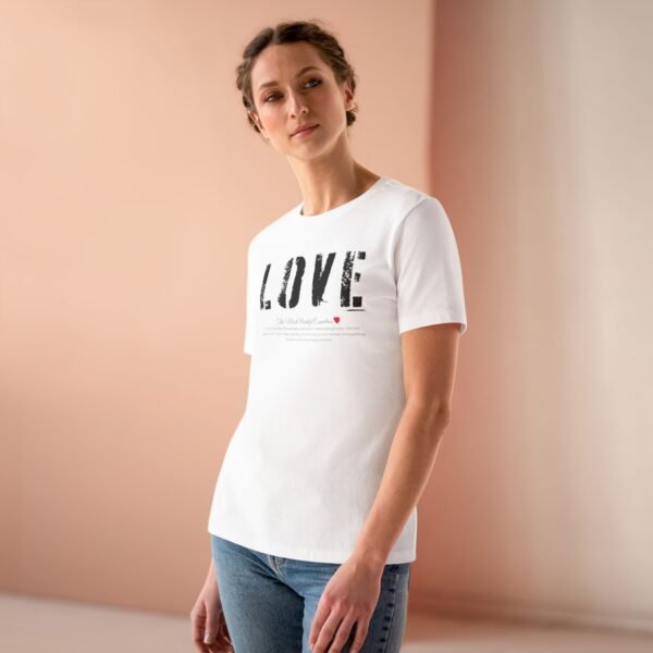 18178708324845288066_2048.jpeg Love Graphic Women's Cotton Tee, Casual Everyday Shirt, Perfect Gift for Valentine's Day, Self-Love, Birthday, Anniversary