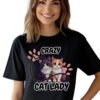 Cat Lady T-Shirt, Funny Pet Lover Shirt, Gift for Cat Owners, Cute Animal Tee, Crazy Cat Lady Clothing, Funny Cat Apparel