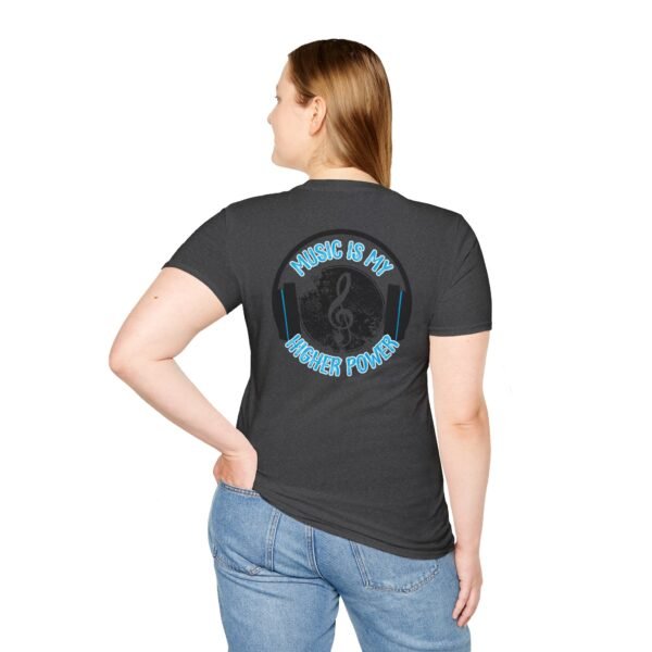 Musical Quote T-Shirt for Music Lovers, Softstyle Tee, Gift for Musicians, Music is My Higher Power Shirt, Casual Music Apparel