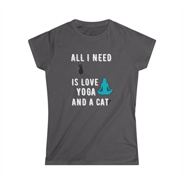 Yoga Cat Lover Tee, Perfect for Yoga Enthusiasts, Cat Lovers, Gift for Pet Owners, Relaxed Style, Everyday Wear