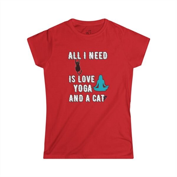 Yoga Cat Lover Tee, Perfect for Yoga Enthusiasts, Cat Lovers, Gift for Pet Owners, Relaxed Style, Everyday Wear