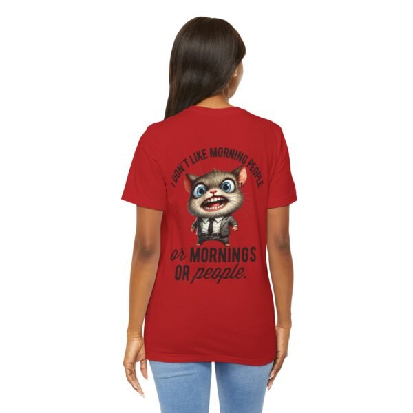 Funny Morning People Tee, Unisex Graphic T-Shirt, Casual Wear, Gift for Coffee Lovers, Humorous Retro Tee, Weekend Vibes